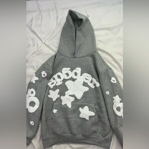 Grey Sp5der Hoodie